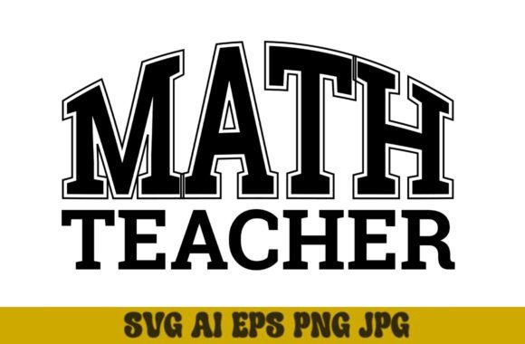 An Embroidery Designer’s Take on the Math Teacher Varsity Design