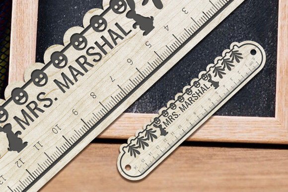 Embroidery Designer Review: Laser Cut Teacher Gift Ruler SVG