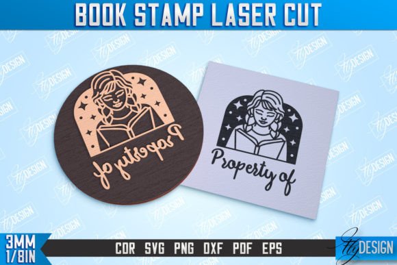The Book Stamp: A Designer's Take on Lettered Laser-Cut Style